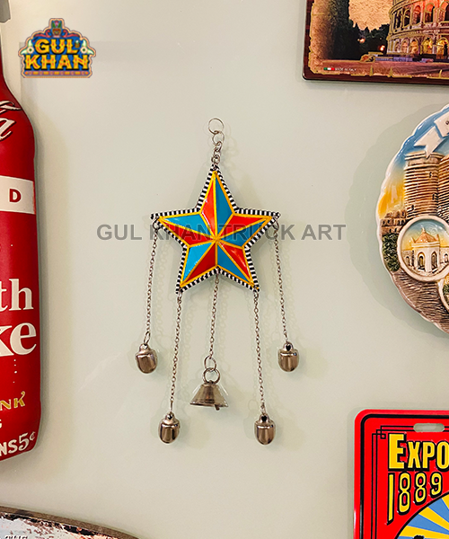 Star Wind Chime Design 9941 - Gul Khan Truck Art