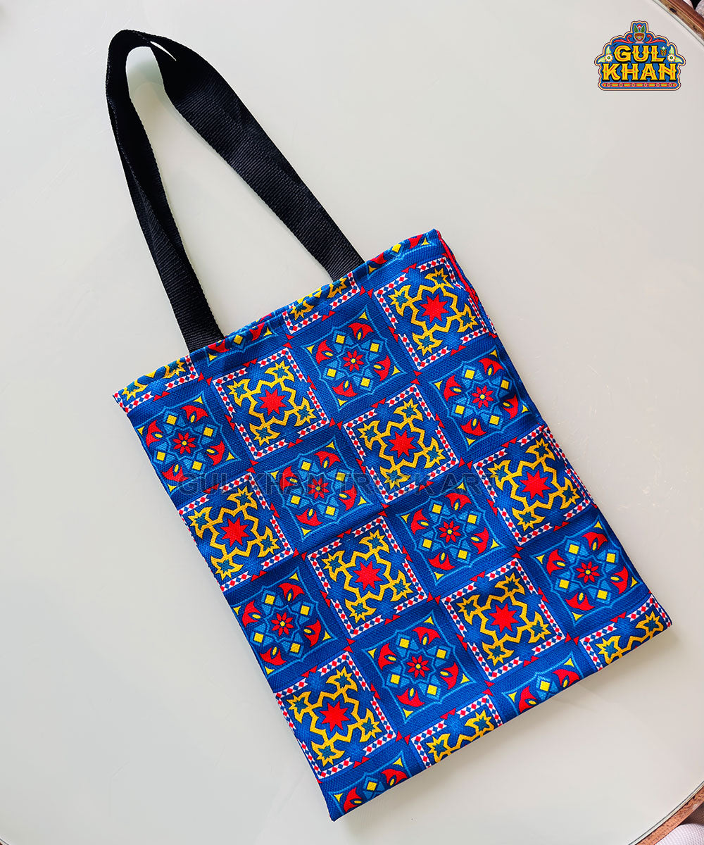 Sindhi Ralli Inspired Printed Truck Art Tote Bag 01