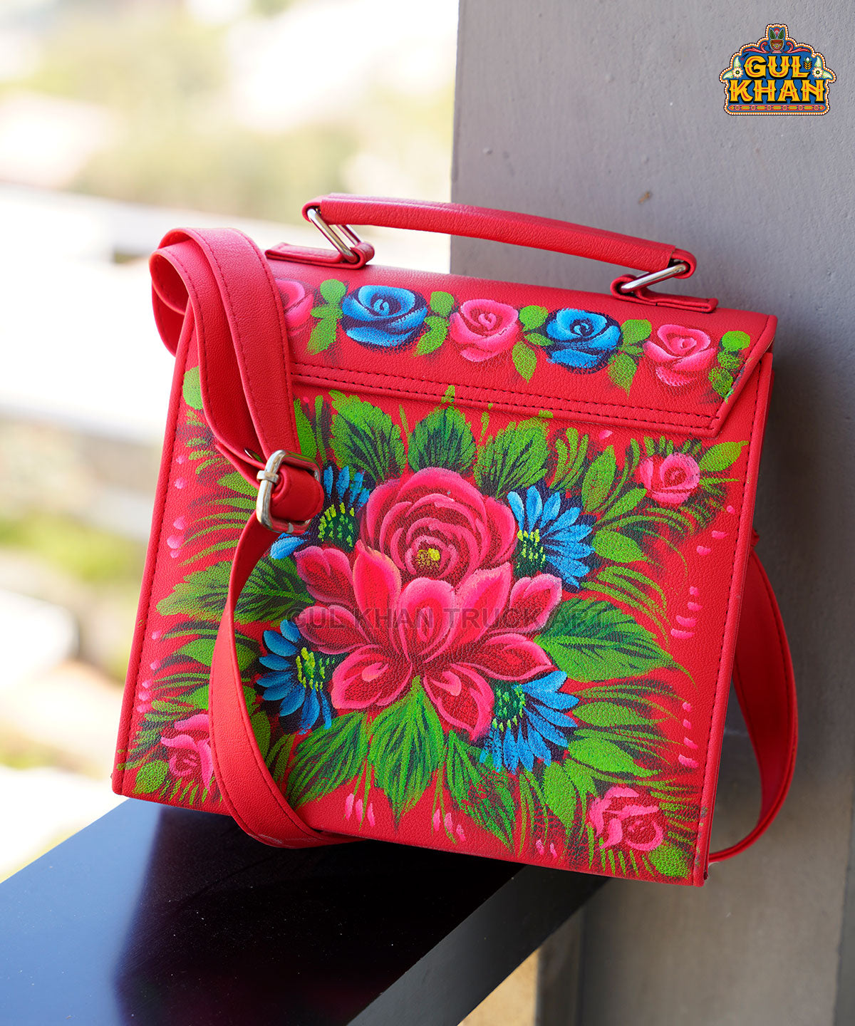 Handpainted Handbag 1014 - Gul Khan Truck Art