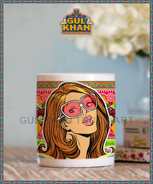 Printed Ceramic Mug 20208 - Gul Khan Truck Art
