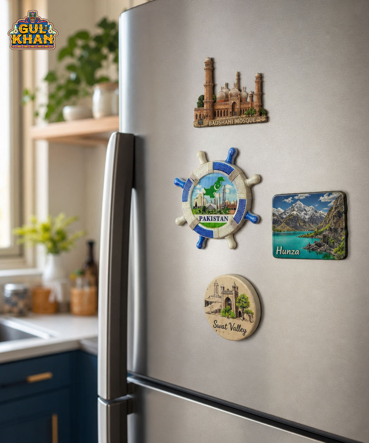 Gul Khan Pakistan Icon Magnet – Pakistan Map