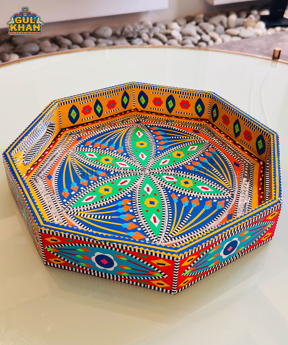 Multicolor Truck Art Decorative Tray