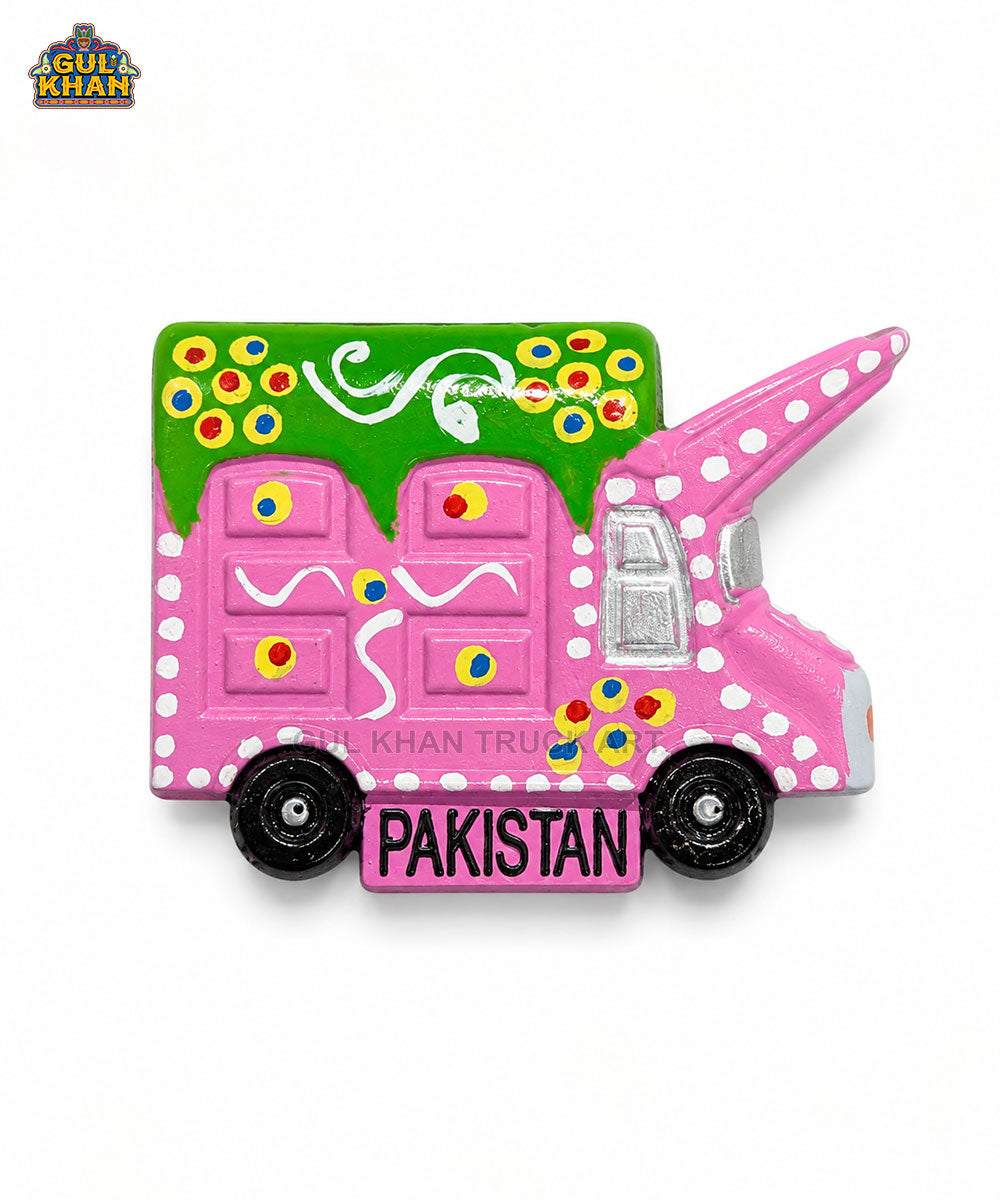 Hand-Painted Truck Art Truck Magnet 01
