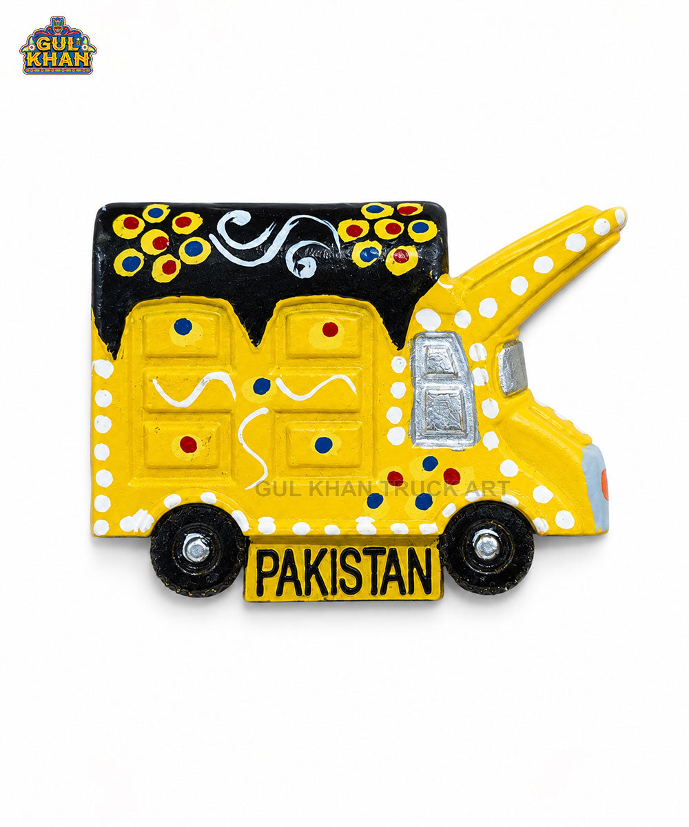 Hand-Painted Truck Art Truck Magnet 04