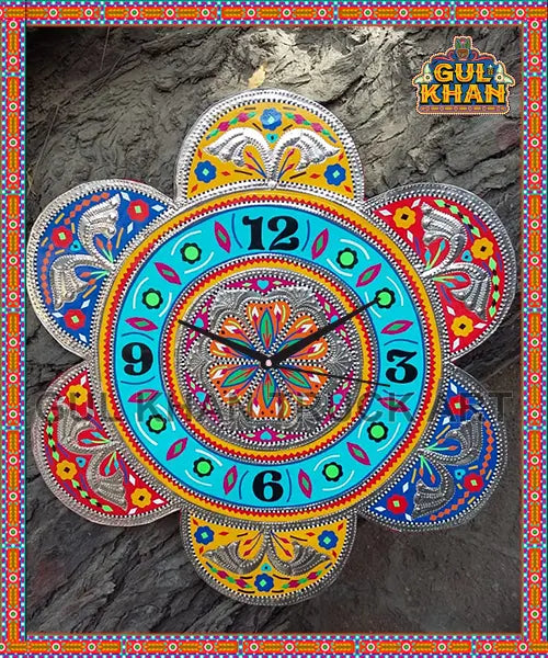 Clock Design 3337 - Gul Khan Truck Art
