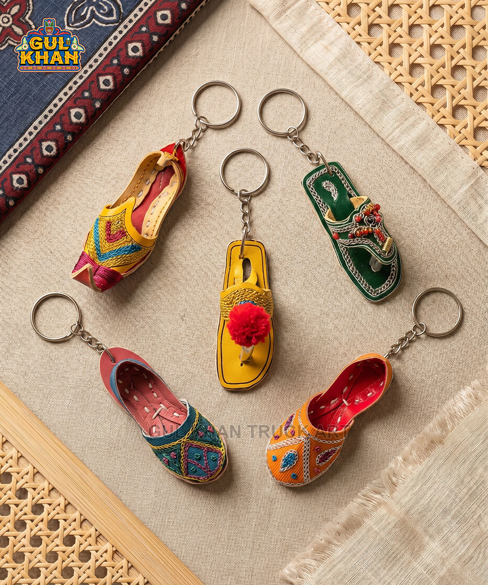 Mini Khussa & Chappal Keychains