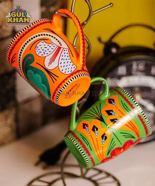 Mugs (Chamakpatti Handmade) - Gul Khan Truck Art