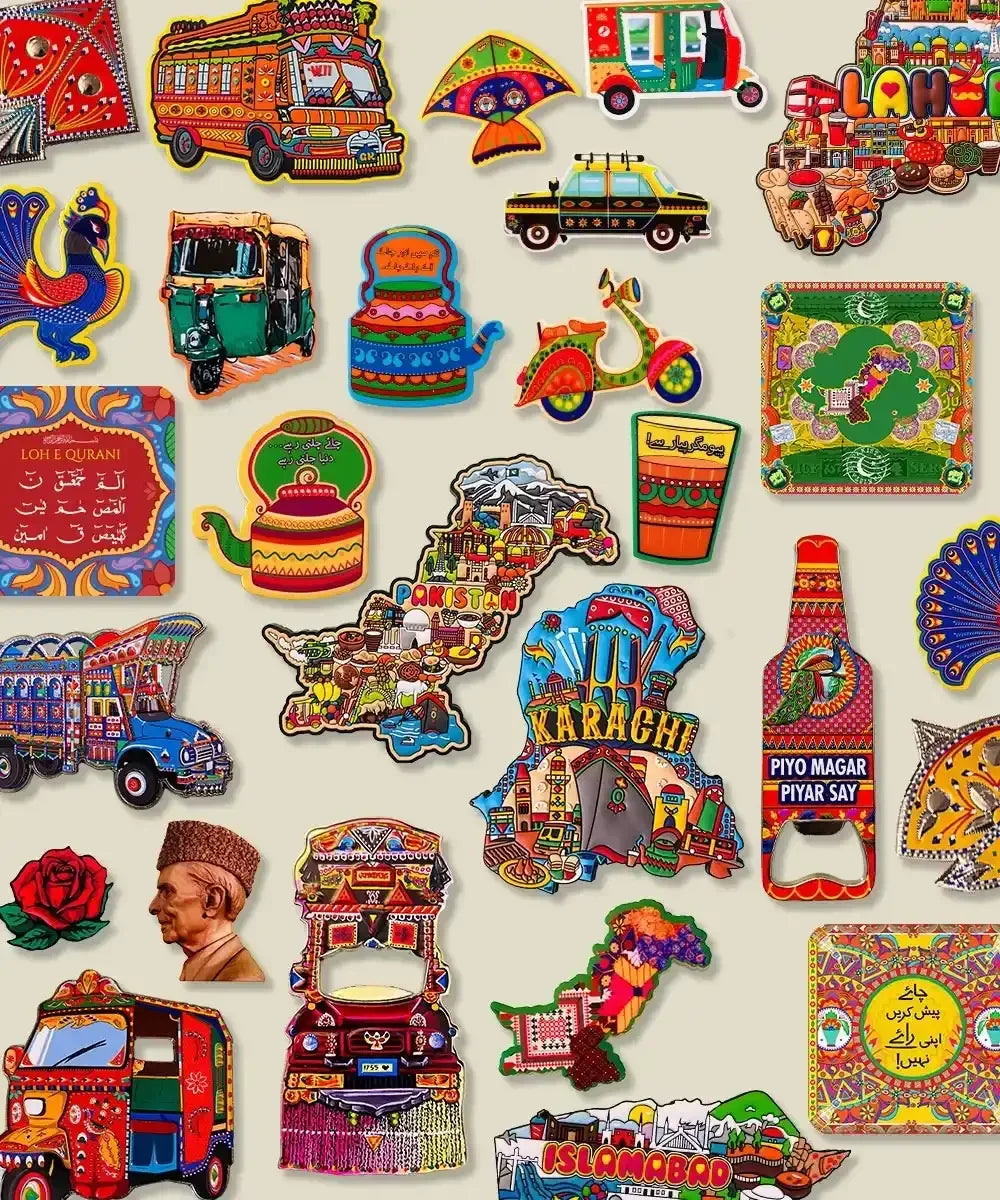 Fridge Magnets (Printed) - Gul Khan Truck Art