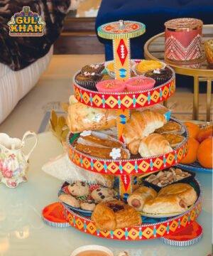 3 Tier Serving Tray (Handmade) - Gul Khan Truck Art