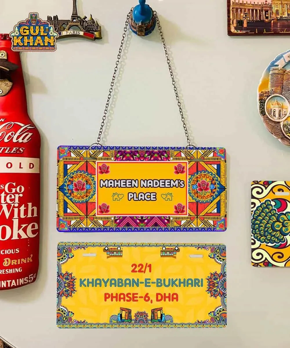 Customized Wall Plates (Printed) - Gul Khan Truck Art