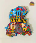 Karachi Cultural Truck Art Rubber Fridge Magnet - Gul Khan Truck Art