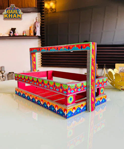 Caddy Tray 01 (Chamakpatti Handmade) - Gul Khan Truck Art