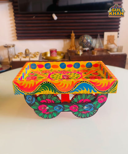 Tray with moving Wheels 015 - Gul Khan Truck Art
