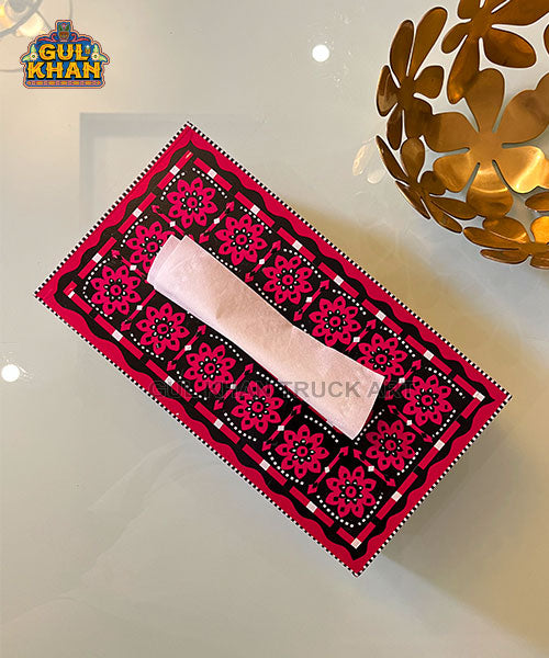 Ajrak Artistry Tissue Box Design