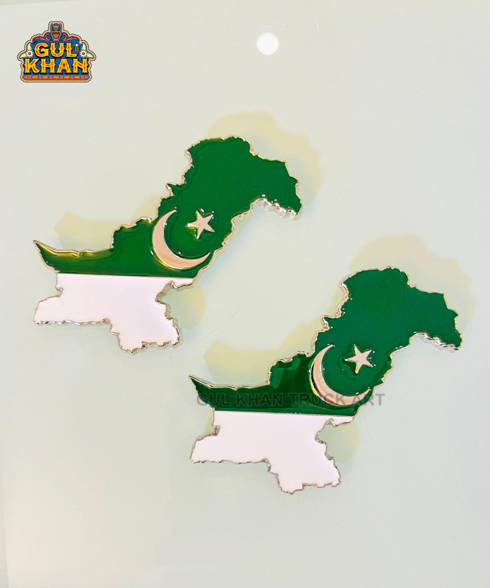 Pakisan Map Metal Diecast Truck Art Fridge Magnet