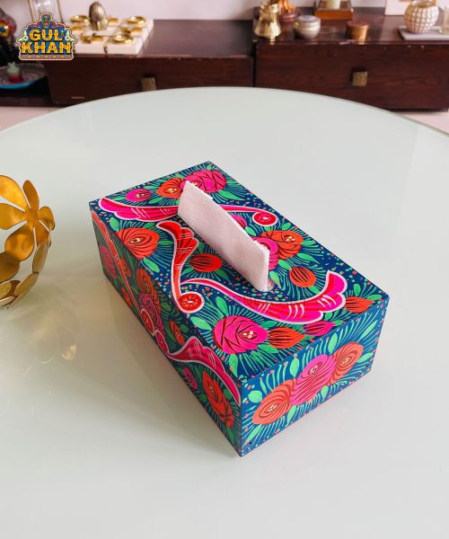 Handpainted Tissue Box Design 11156