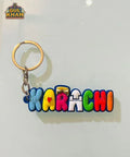 Karachi Premium Rubber Key Chain - Gul Khan Truck Art