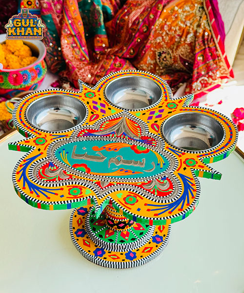 Multicolor Truck Art Star Revolving Tray