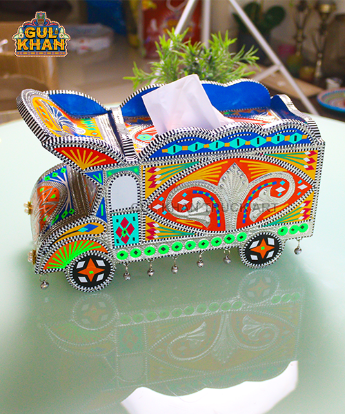 Chamakpatti Truck Tissue Box Design 11147 - Gul Khan Truck Art