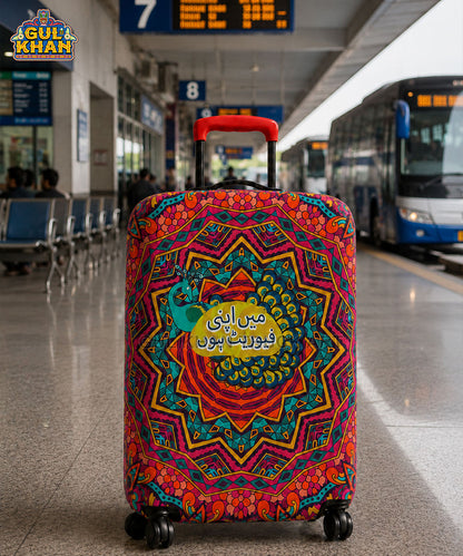 Peacock Mandala Truck Art Trolley Bag Cover ( Customizable )