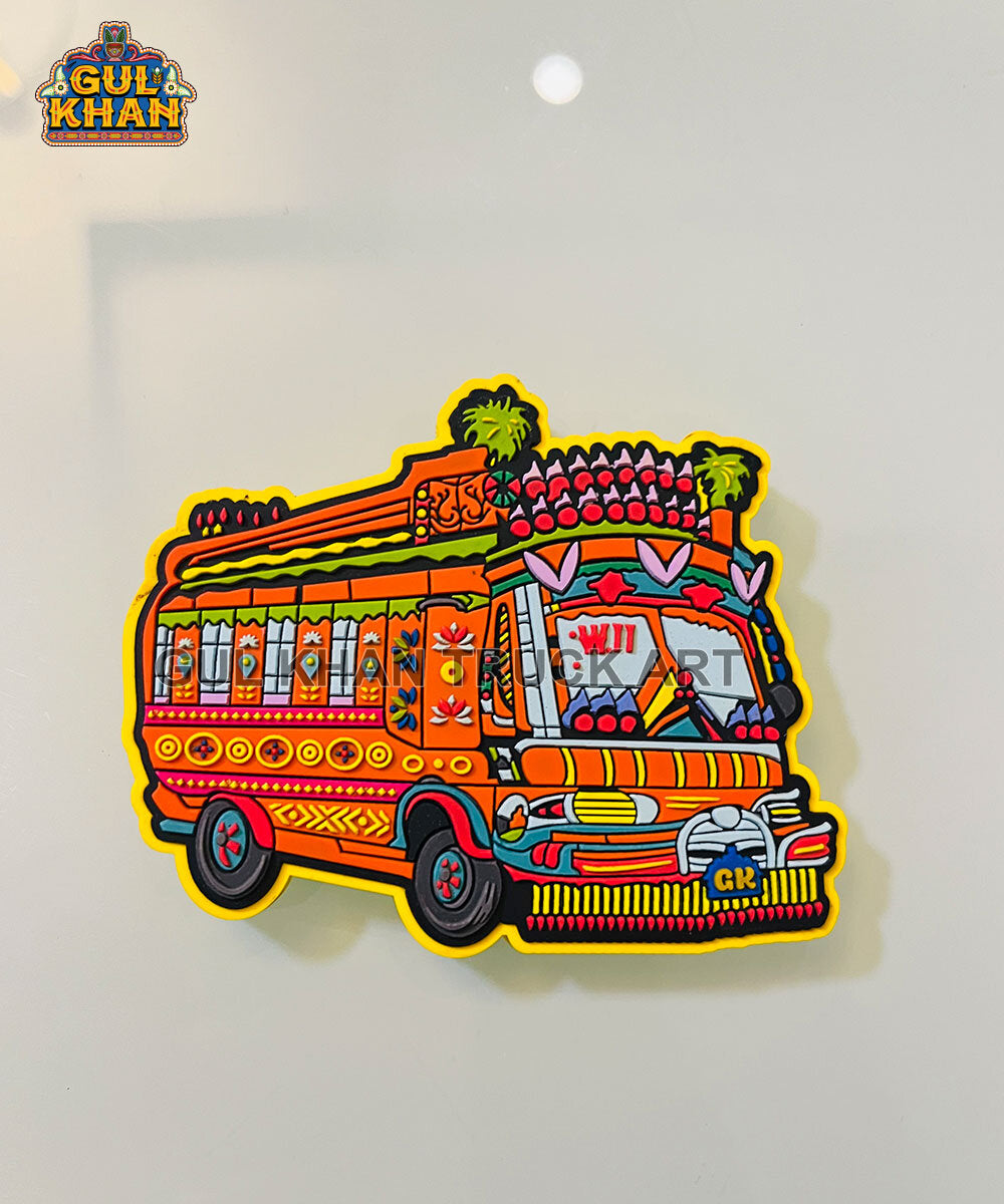Premium Metal & Rubber Magnet Value Bundle 02 - Gul Khan Truck Art
