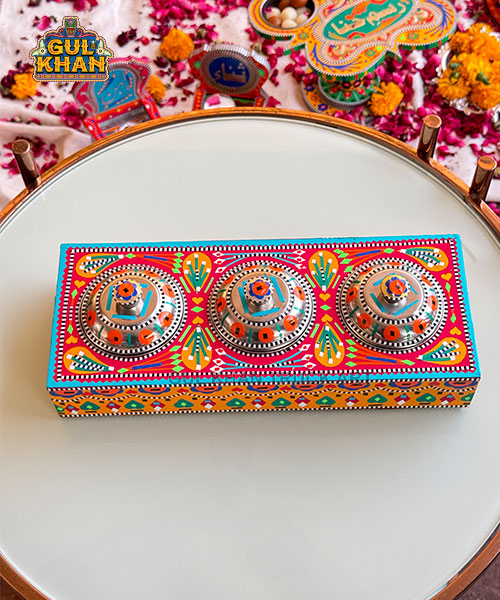 Multicolor Truck Three Partition Tray