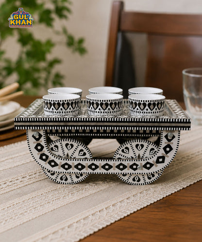 Royal Sunset Noir Truck Art Bowl Thaila (Tray with Moving Wheels) 01
