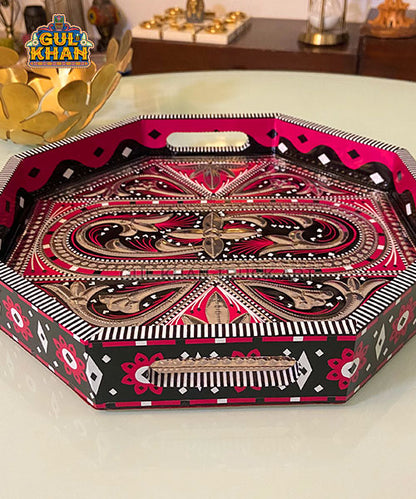 Ajrak Artistry Truck Art  Hexagon Tray