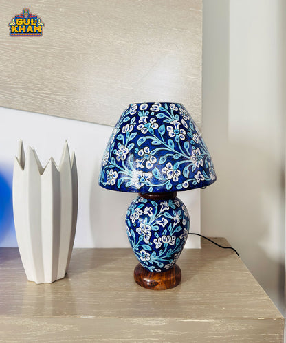 Royal Blue Floral Heritage Lamp