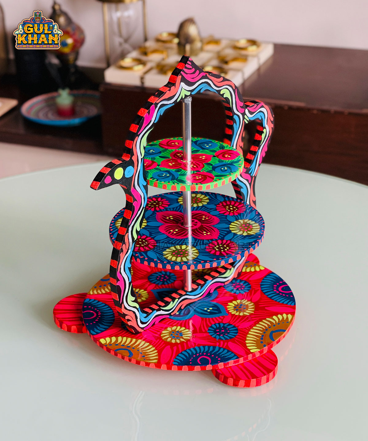 3 Tier Serving Tray (Handpainted) – 04