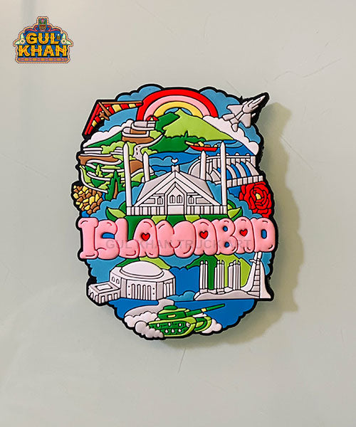 Islamabad Premium Rubber Fridge Magnet 107