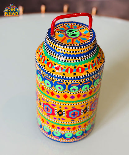 Multicolor Truck Art Oil Container
