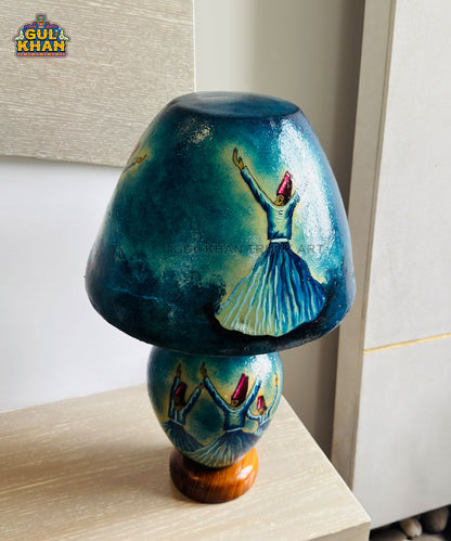 Blue Dervish Camel Skin Table Lamp