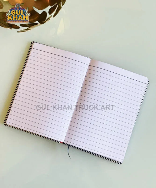 Ajrak Artistry Truck Art Hard Cover Notebook - Gul Khan Truck Art