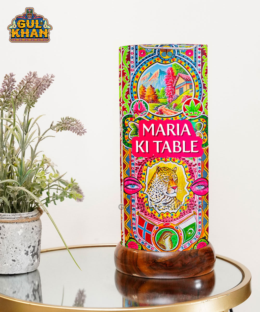 Leopard Design Printed Acrylic Lamp (Customisable)