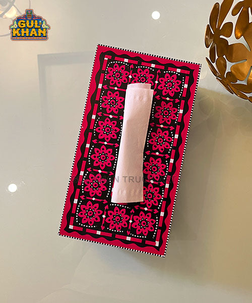 Ajrak Artistry Tissue Box Design