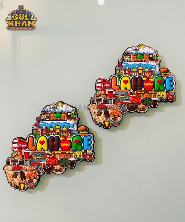 Lahore Cultural Truck Art Premium Rubber Fridge Magnet - Gul Khan Truck Art