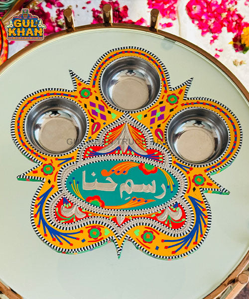 Multicolor Truck Art Star Revolving Tray