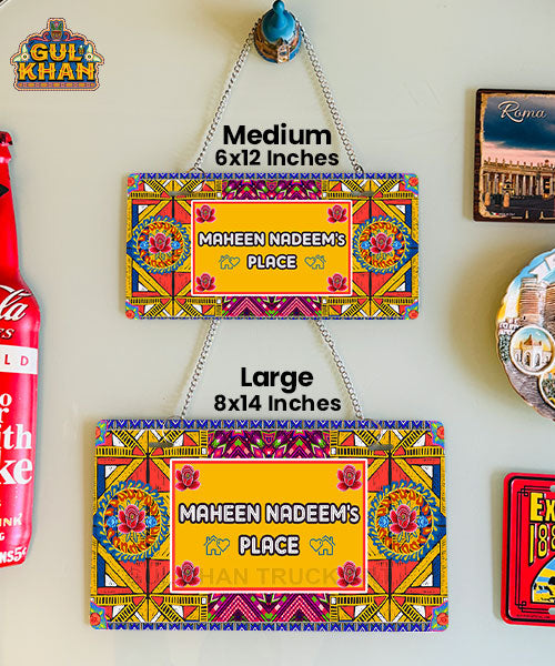 Flower Triangular Truck Art Wall Plate