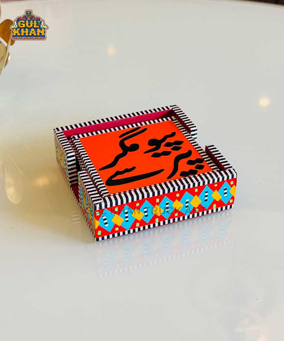 Chamakpatti Tea Coaster Set - Gul Khan Truck Art