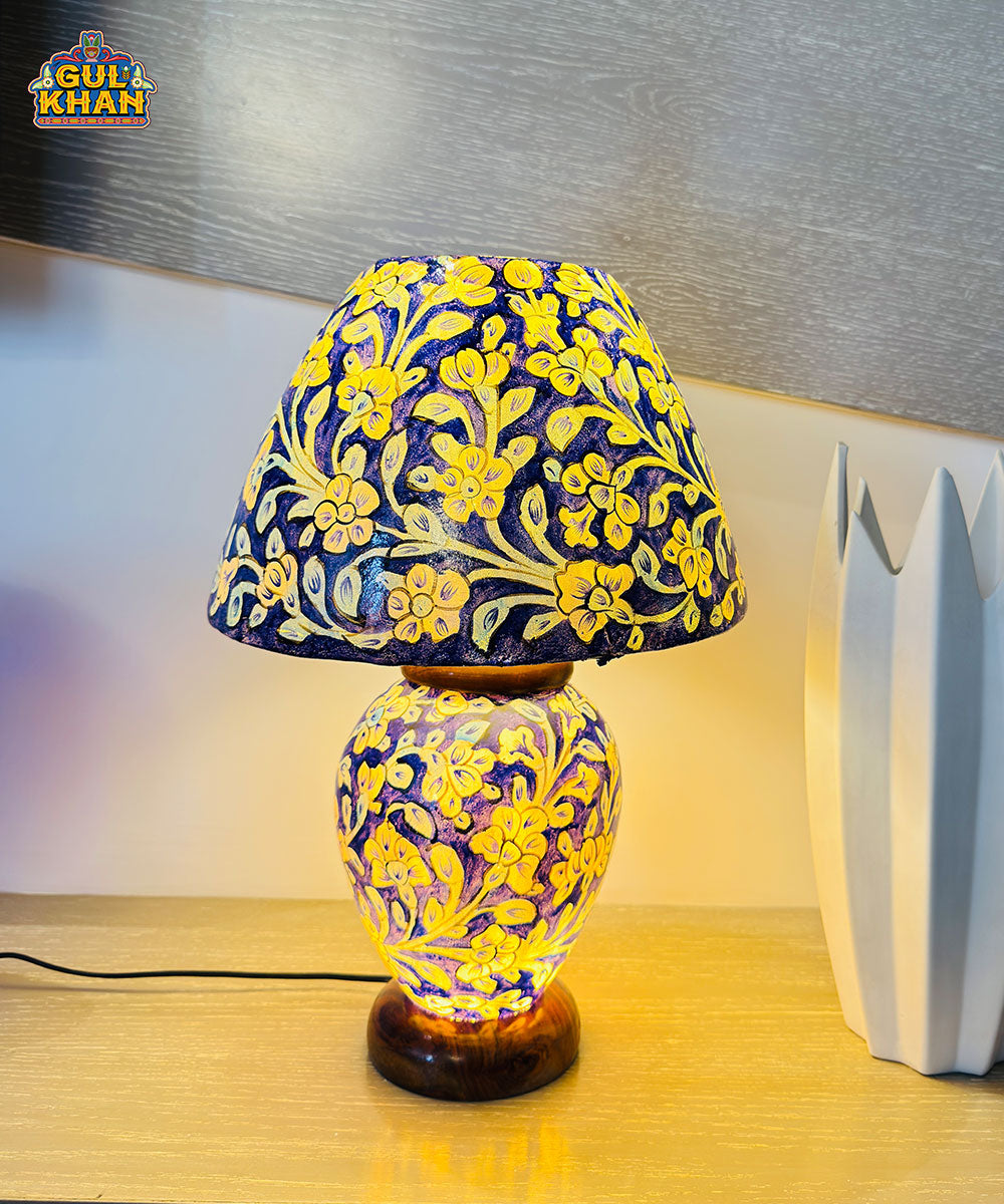 Royal Blue Floral Heritage Lamp
