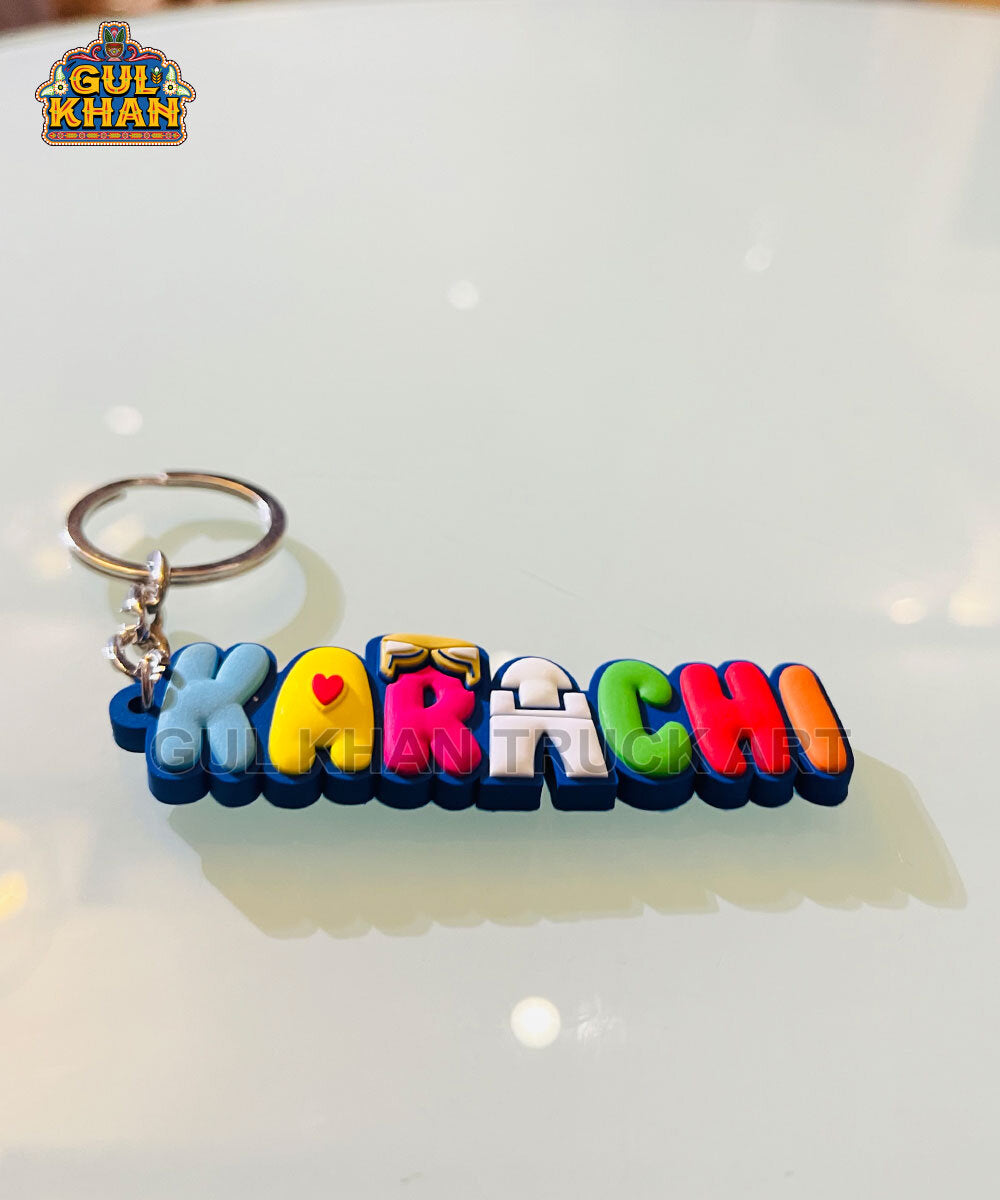 Karachi Premium Rubber Key Chain