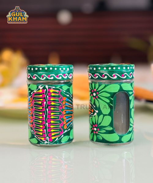 Mandala Truck Art Salt and Pepper Shaker 01 - Gul Khan Truck Art