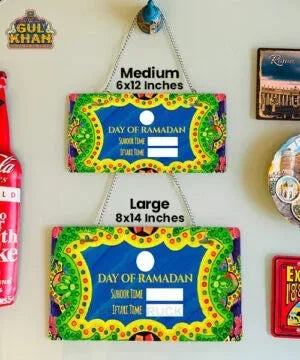 Ramadan Blessings Pack (Fridge Magnet Set, Pocket Janamaz & Wall Plate) - Gul Khan Truck Art