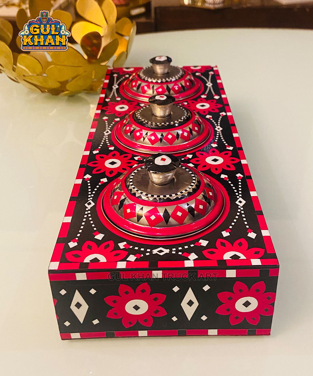 Ajrak Artistry Truck Art Three Partition Tray