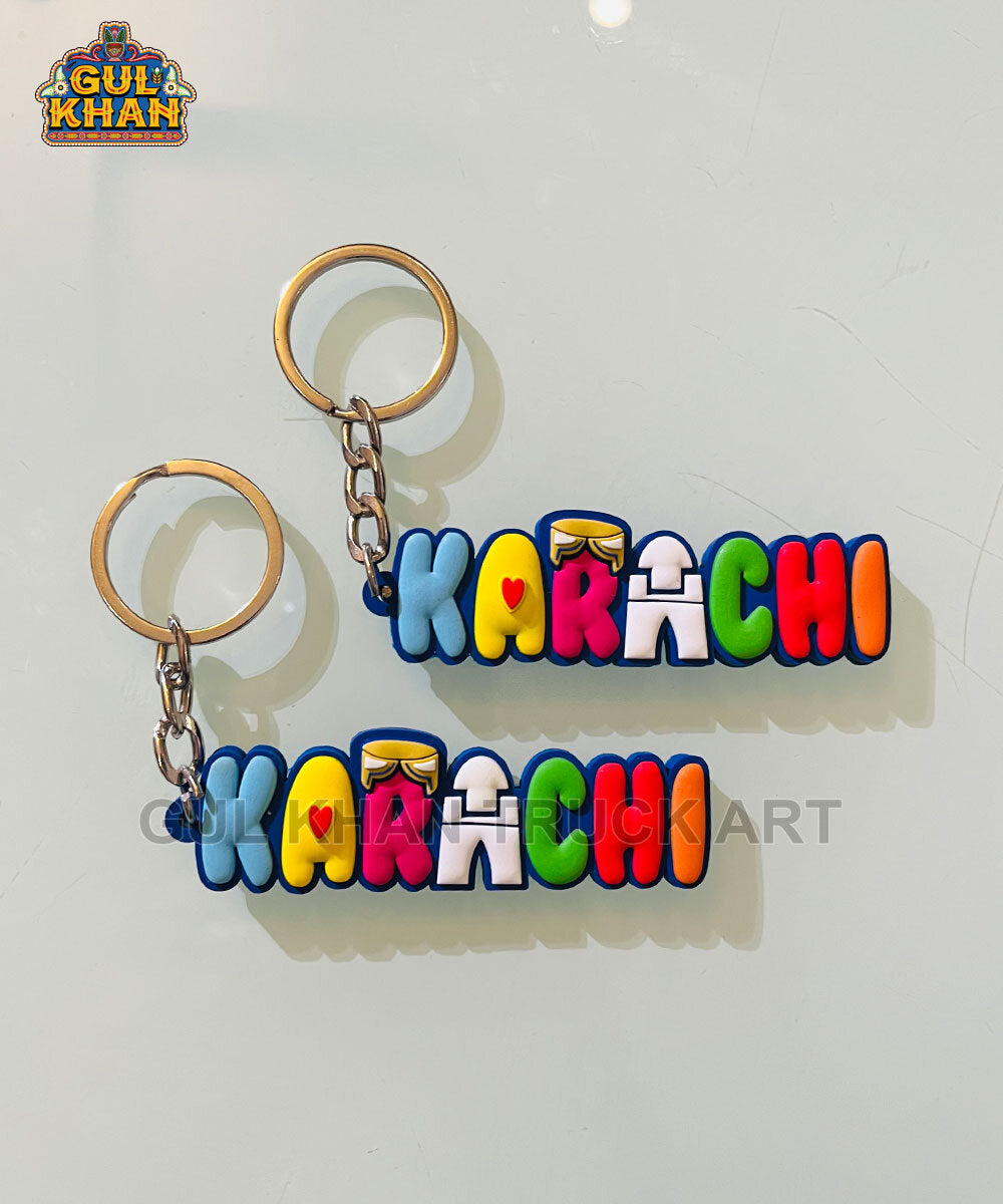 Karachi Premium Rubber Key Chain