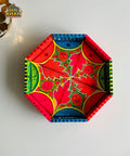 Hexagon Handpainted Tray 0054