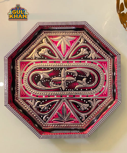 Ajrak Artistry Truck Art  Hexagon Tray