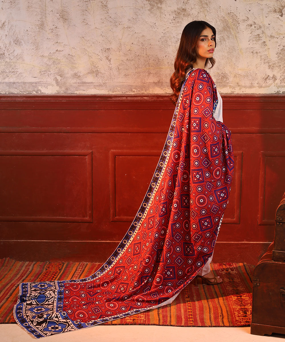 Ajrak Printed Truck Art Shawls - Gul Khan Truck Art