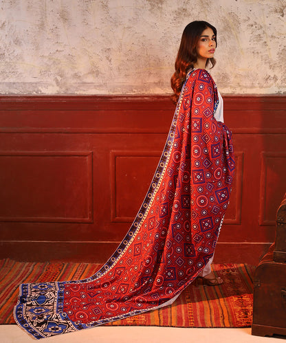 Ajrak Printed Truck Art Shawls - Gul Khan Truck Art